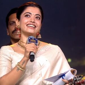 रश्मिका मंदाना को बेस्ट एक्ट्रेस अवॉर्ड:शादी के बाद पहली बार स्टेज पर दिखीं एक्ट्रेस; बोलीं- पहले काम का मजाक उड़ाया, अब सम्मान मिला