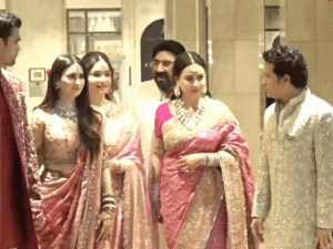 सचिन के बेटे की शादी में धोनी-अमिताभ पहुंचे:मुकेश अंबानी-जय शाह भी शामिल हुए; अर्जुन ने बिजनेसमैन रवि घई की पोती के साथ फेरे लिए