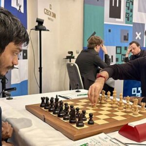 वर्ल्ड चैंपियन गुकेश को ग्रैंडमास्टर अरविंद चिदंबरम ने हराया:प्राग चेस फेस्टिवल में आखिरी नंबर पर पहुंचे; 19 रेटिंग पॉइंट्स भी कटे