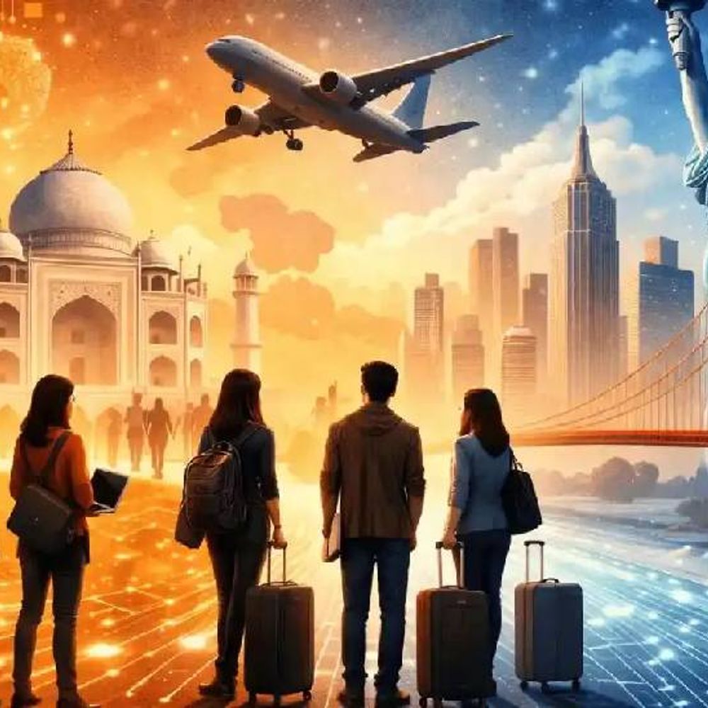 ब्रेन ड्रेन : देश के एआई प्रोफेशनल अमेरिका जा रहे:वहीं स्टार्टअप भी शुरू कर रहे; ज्यादा सैलरी और एडवांस्ड AI प्रोजेक्ट बने आकर्षण